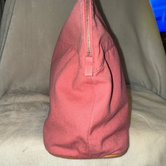 Hermes Salmon Canvas Large Pouch - Picture 6 of 11